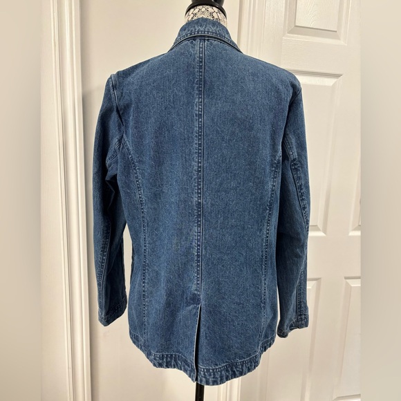 Northern Reflections Cottagecore embroidered Floral Denim Blazer Jacket - Size L - Picture 4 of 7